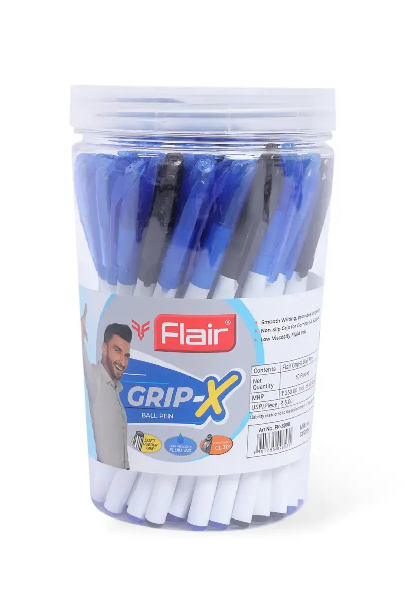 Hauser Grip-X Ball Point Pen - Pack of 50