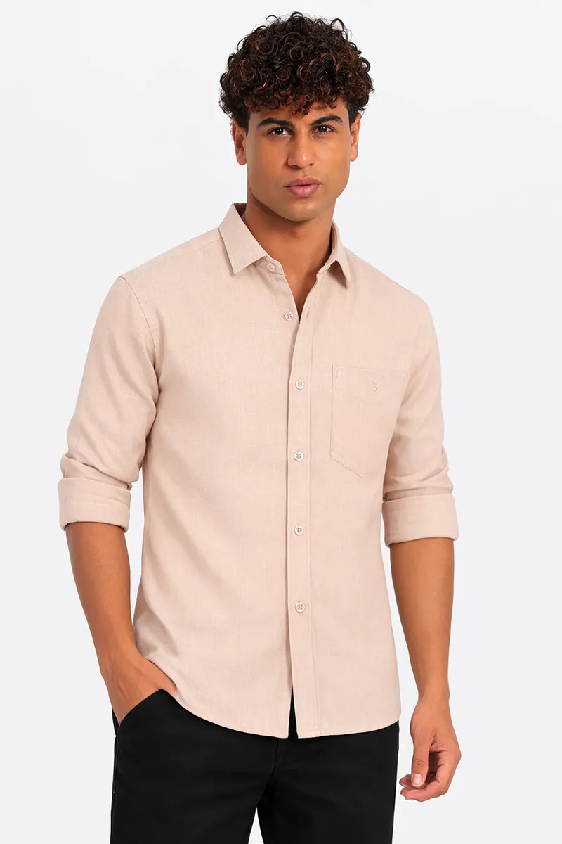 Linen Solid Casual Shirt for Men
