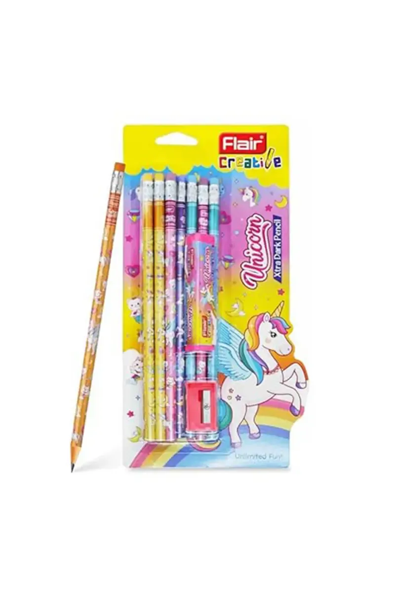 Flair Creative Unicorn Xtra Dark Pencil Set - Pack of 10