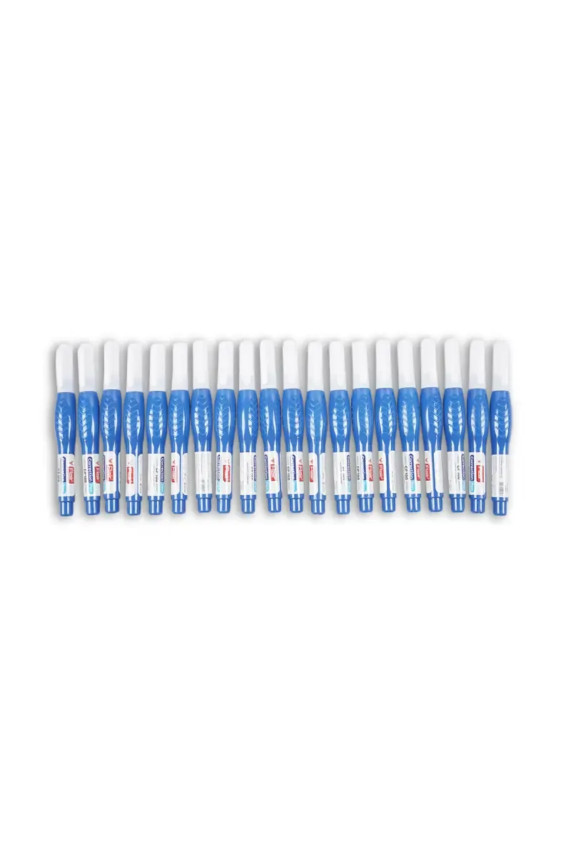 Flair CP100 Correction Pen (Blue & White) - Pack of 20