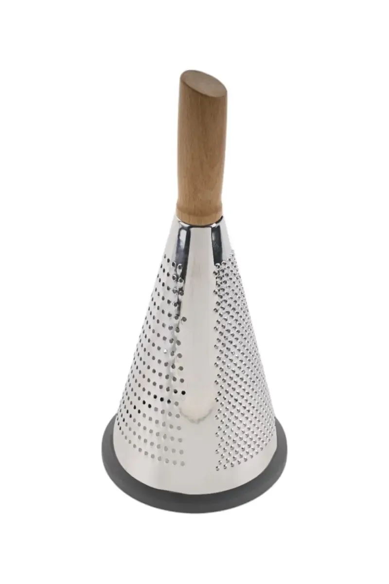Stainless Steel Grater with Wooden Handle - 24cm