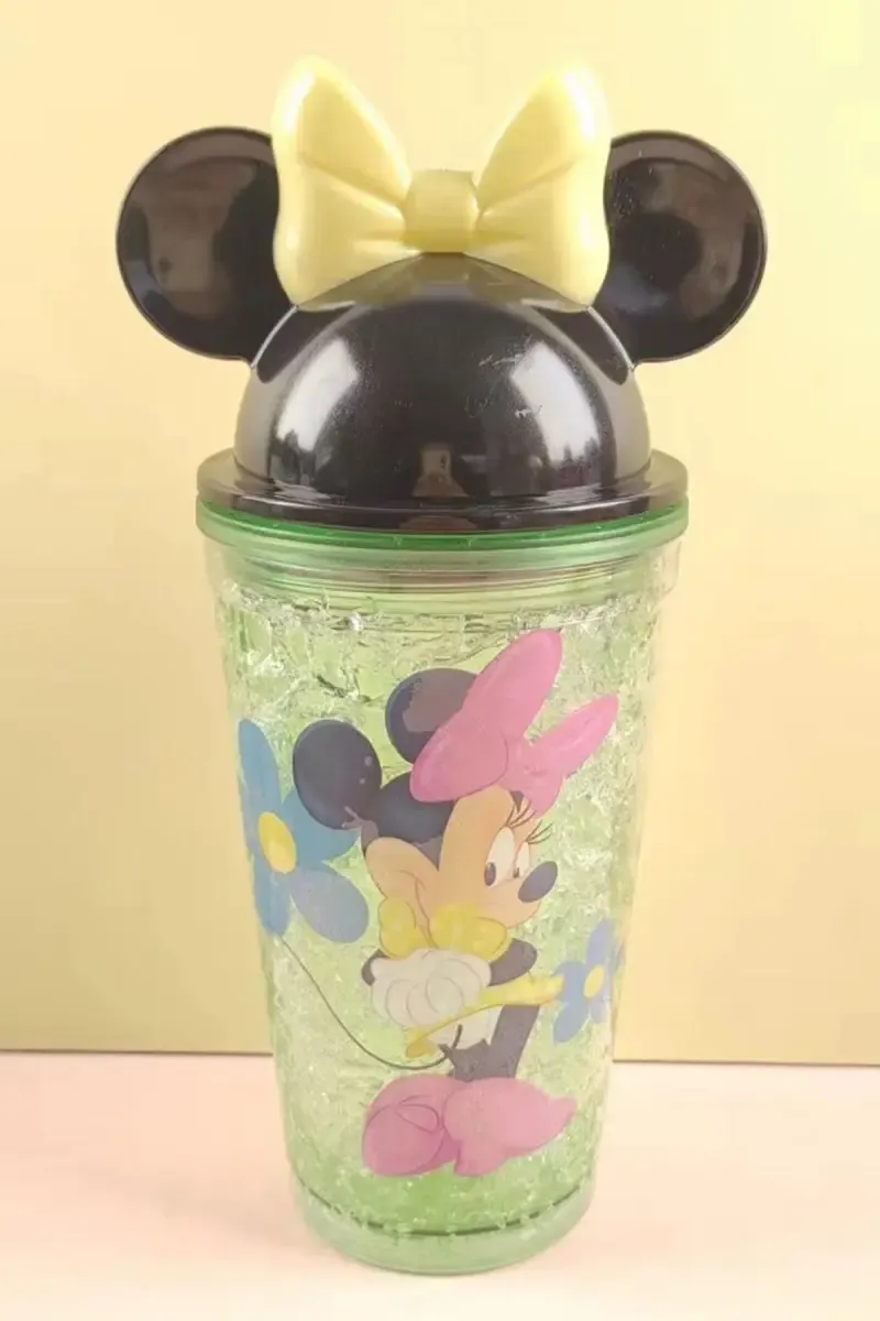 Plastic Tumbler with Lid & Straw - 450ml
