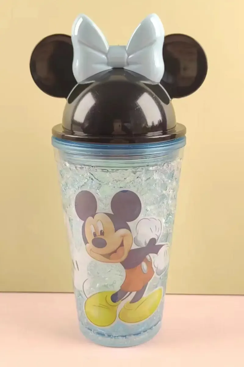 Plastic Tumbler with Lid - 450ml	 029487SKYBLU1