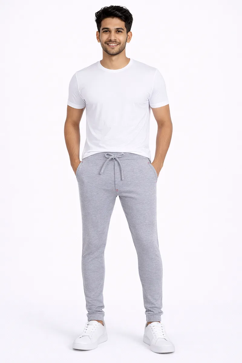 Solid Regular Fit Track Pants for Men 029522GREMELXXL