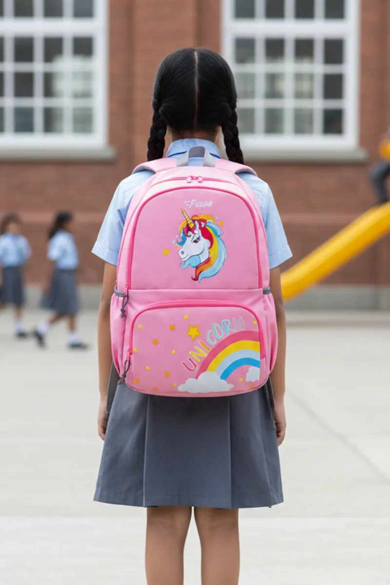 Unicorn 22L Pink Kids School Backpack