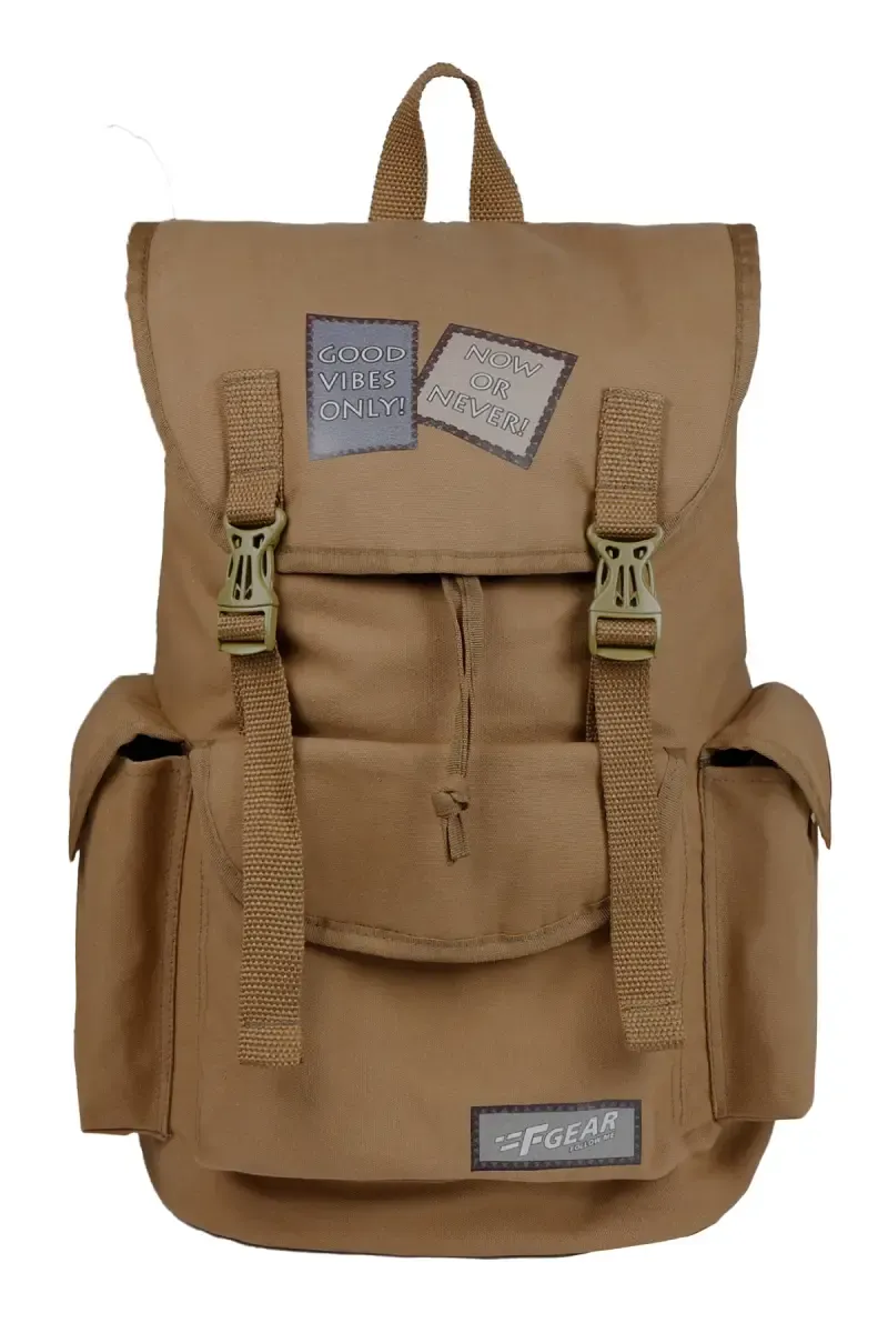 Webster 21L Khaki Canvas Backpack for Unisex