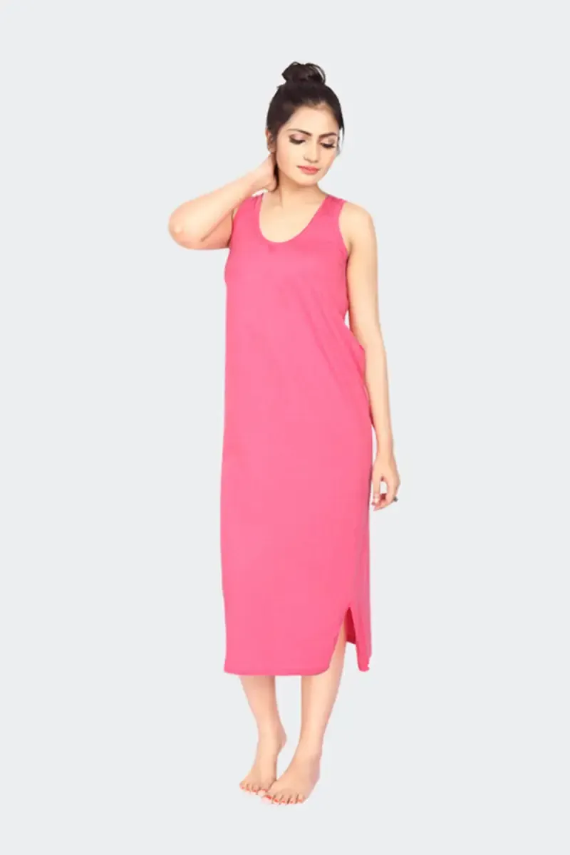 Prithvi Pure Cotton Solid Nighty for Women
