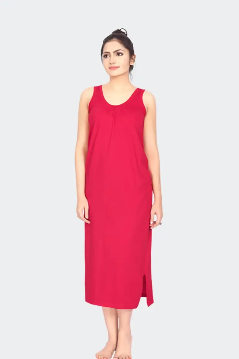 Prithvi Pure Cotton Solid Nighty for Women