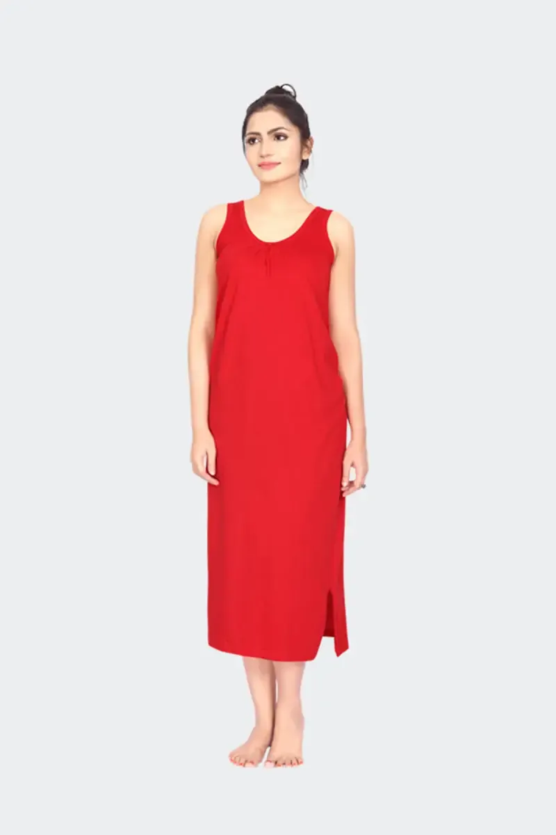 Prithvi Pure Cotton Solid Nighty for Women