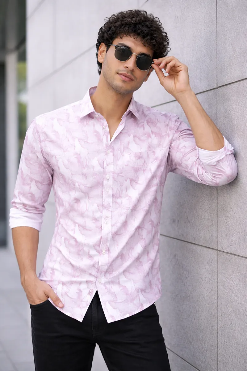 Men's Cotton Printed Casual Shirt