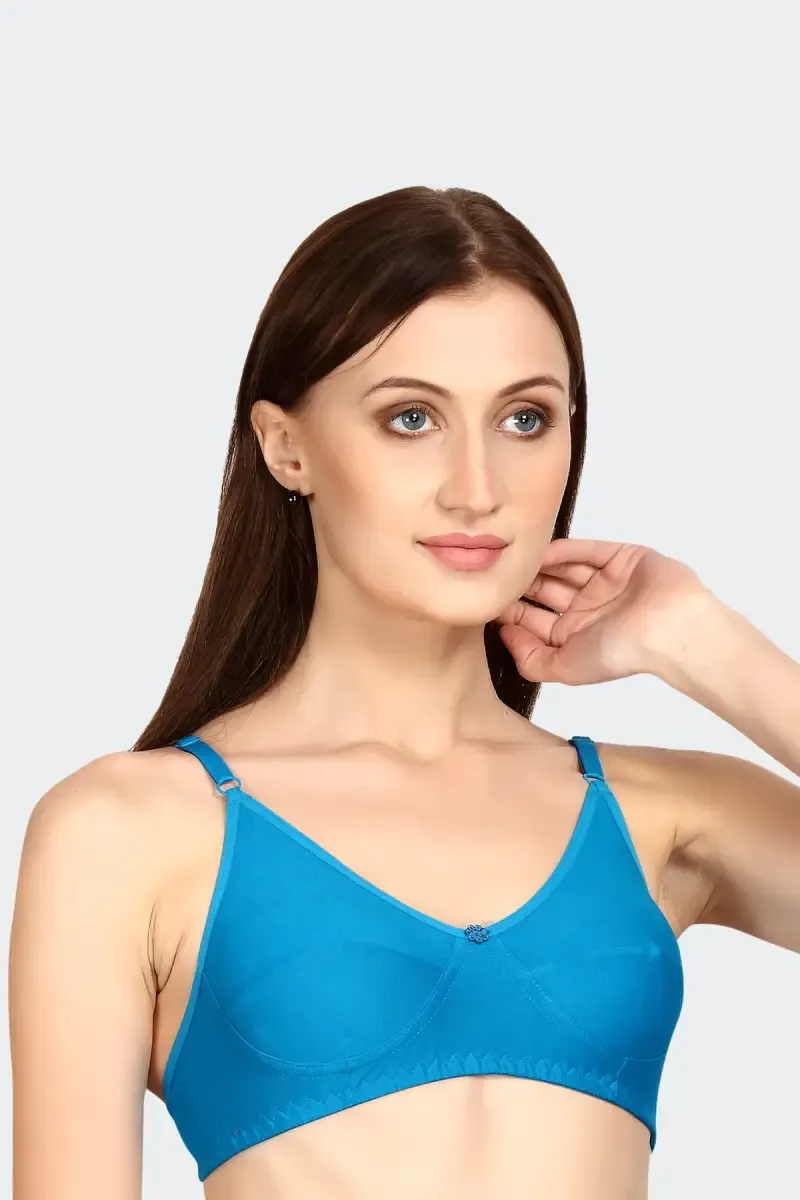 Prithvi Prency Cotton Full Coverage Bra for Women 029659SKYBLU32