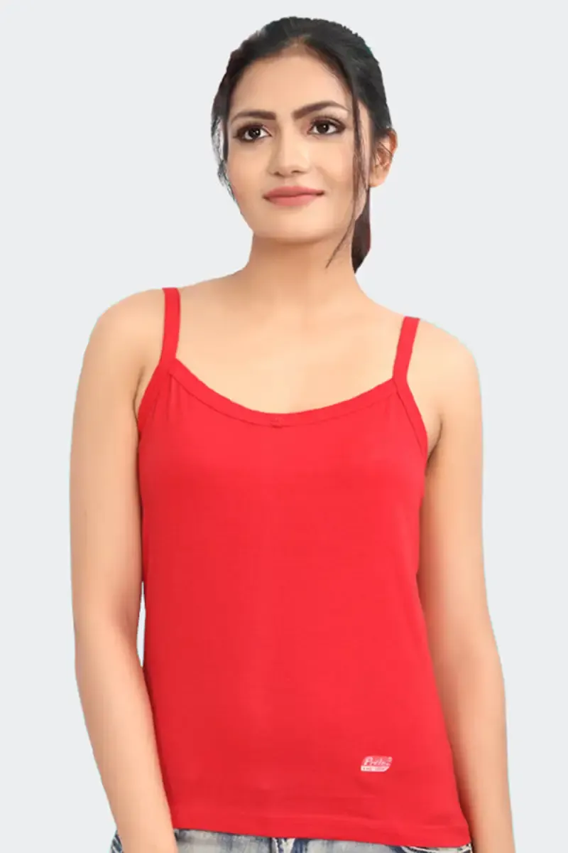Prithvi Rose Solid Camisole for Women 029666RED75
