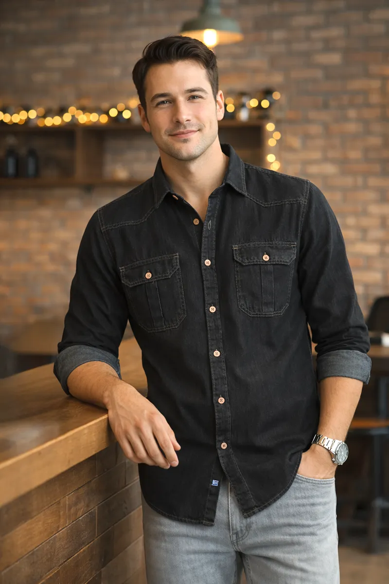 Men's Solid Casual Shirts