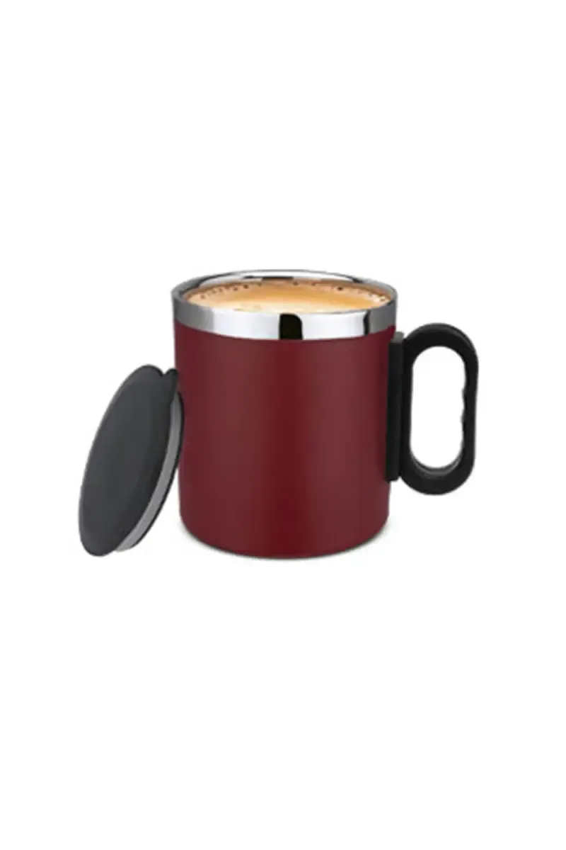 PddFalcon Stainless Steel Star Mug with Lid - 200ml