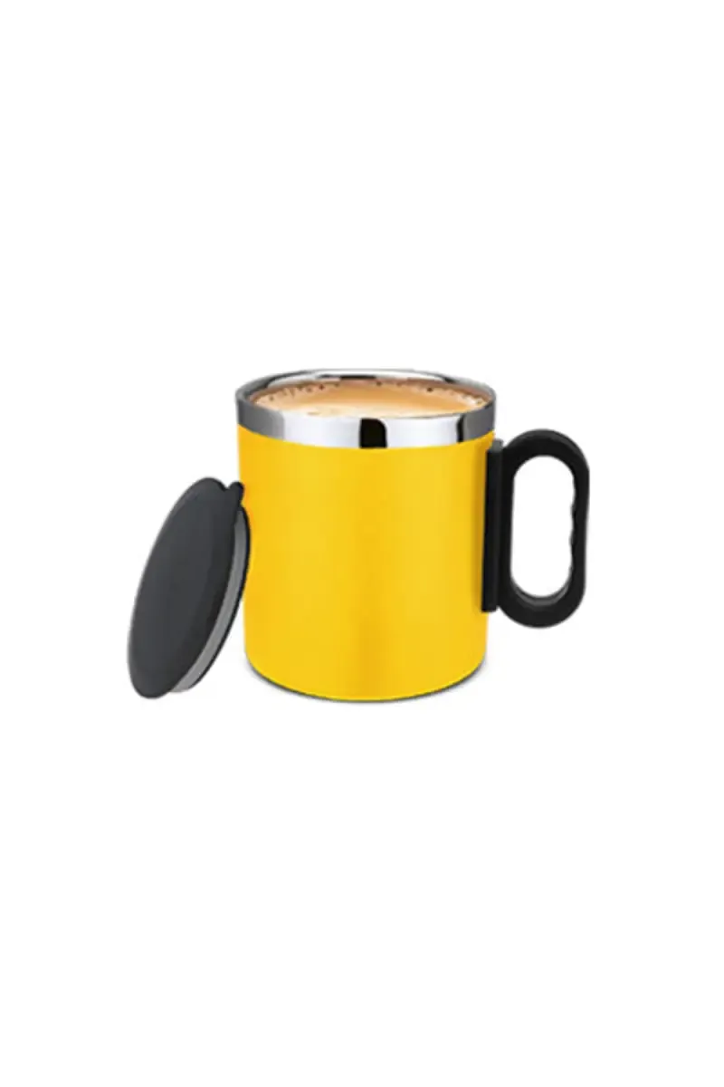 PddFalcon Stainless Steel Star Mug with Lid - 200ml