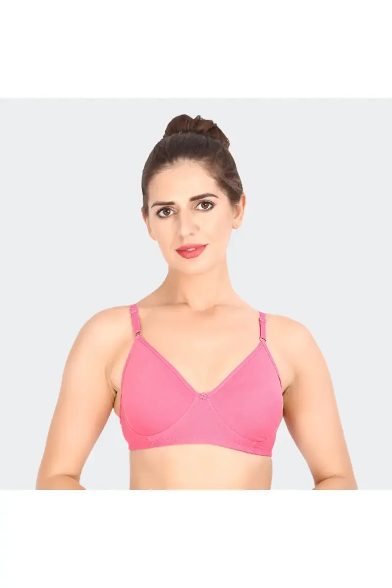 Prithvi Rosni Polycotton Full Coverage Bra for Women 029728PIN95C