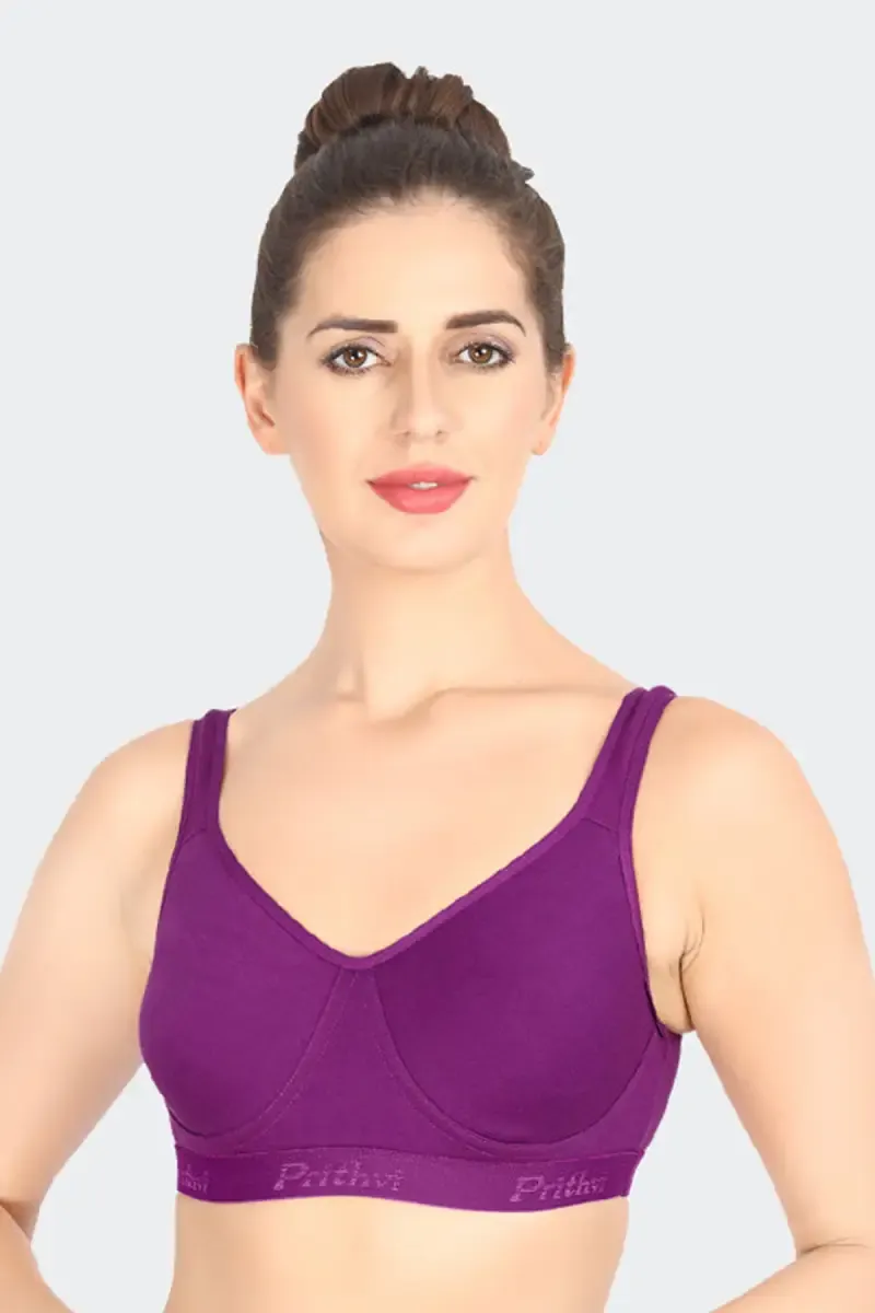 Prithvi Polycotton Full Coverage T-shirt Bra for Women 029735VIO95C