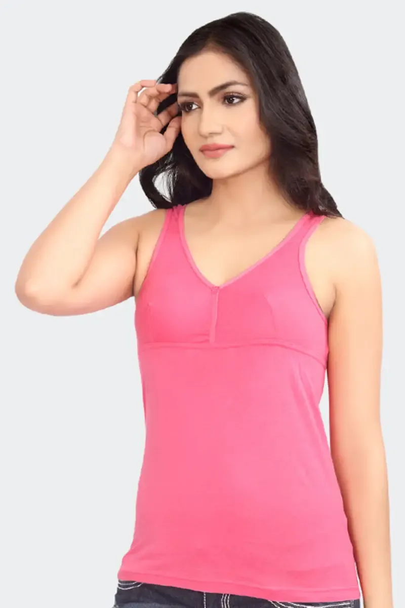 Prithvi Suguna Cup Solid Camisole for Women 029737PIN95