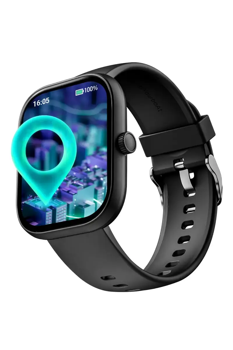 boAt Wave Sigma 3 2.01" Smartwatch with BT Calling, Turn-by-Turn Navigation, QR Tray (Active Black)