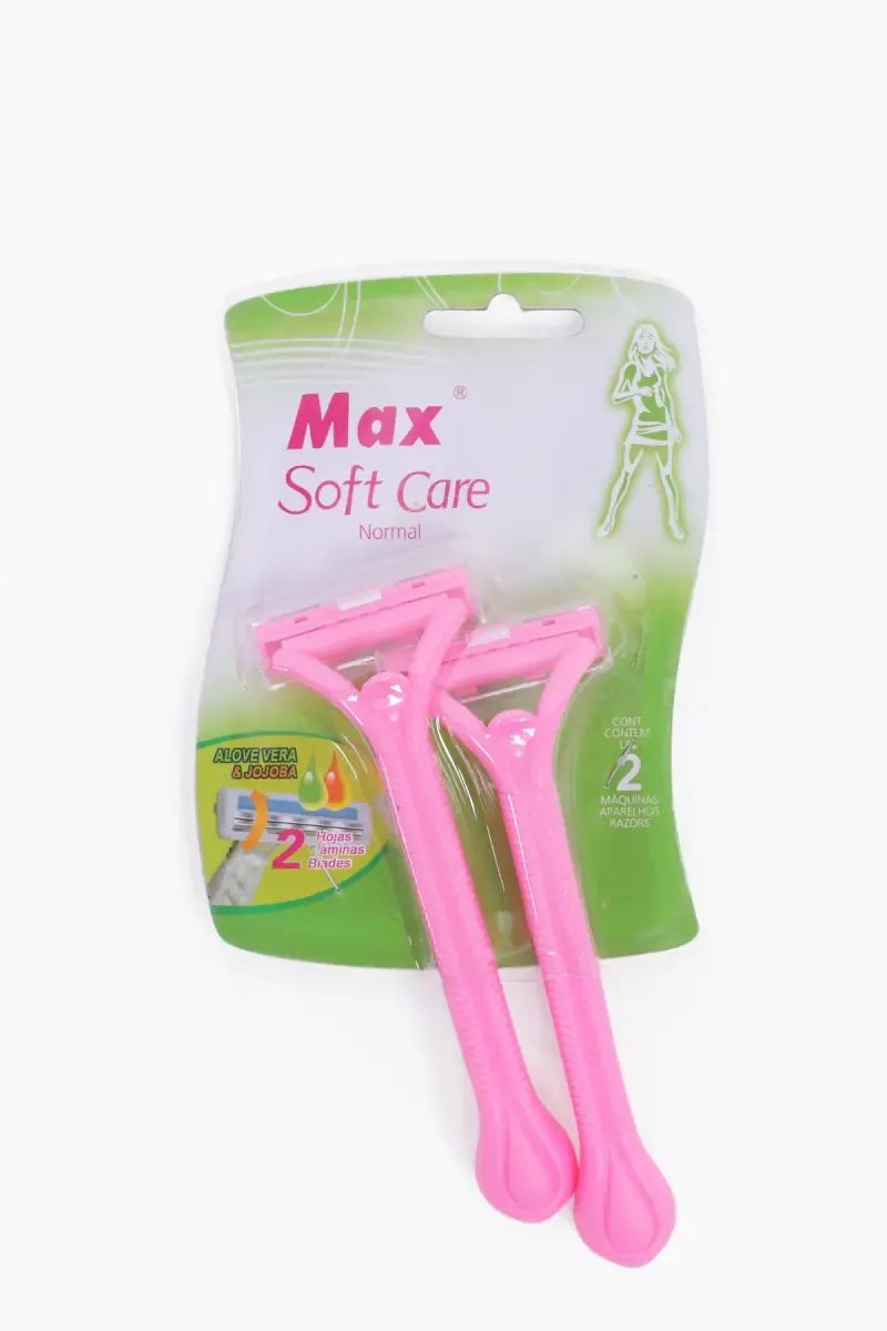 Soft Care Disposable Razor with Lubricant Strip - Pack of 2