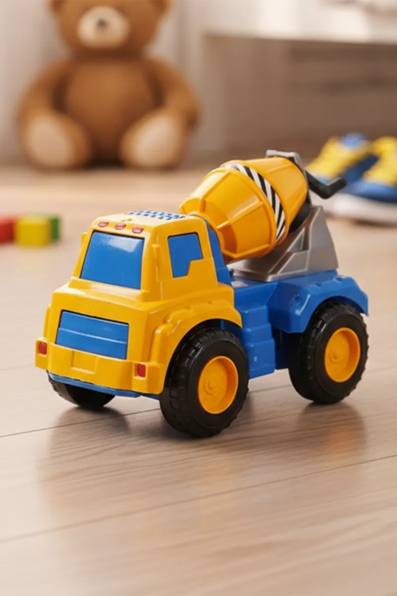 Construction Cement Mixer Truck Toy for Kids - (Yellow)