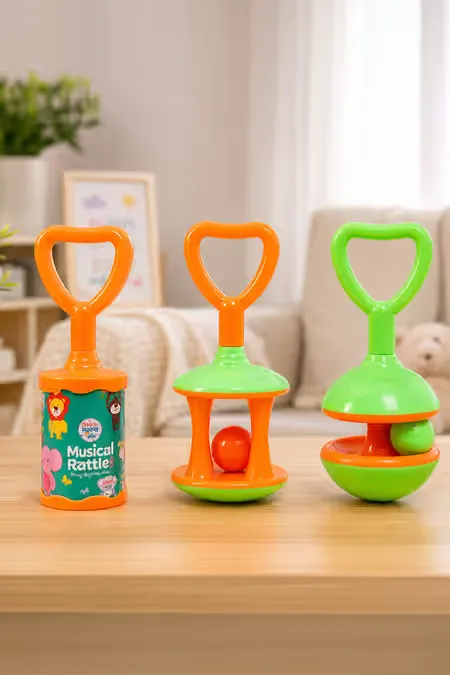 Chime Musical Rattles (Multicolor) - Pack of 3