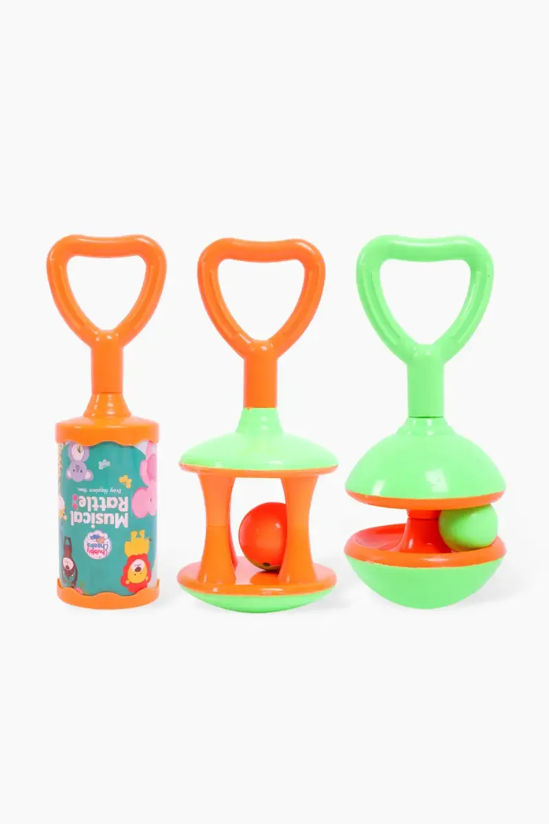 Chime Musical Rattles (Multicolor) - Pack of 3