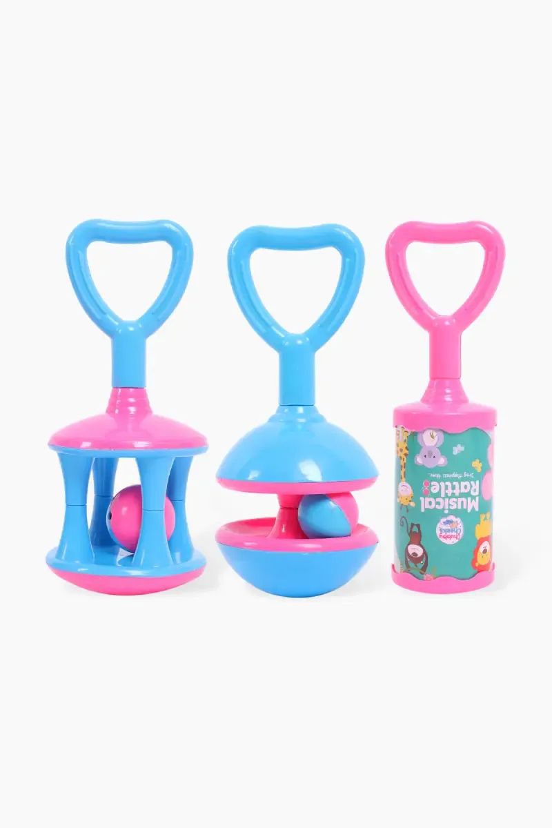 Chime Musical Rattles (Multicolor) - Pack of 3