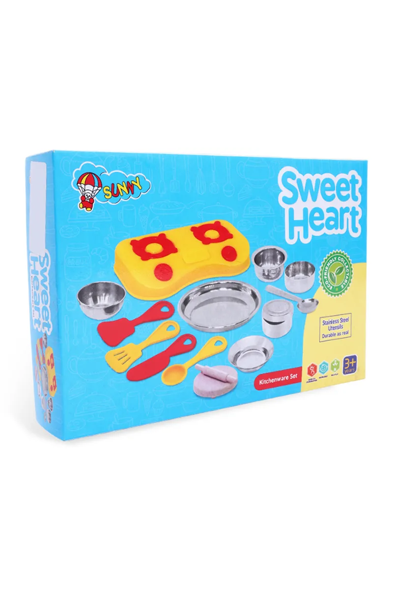 Sweet Heart Kids Kitchenware Toy Set - (Multicolor)
