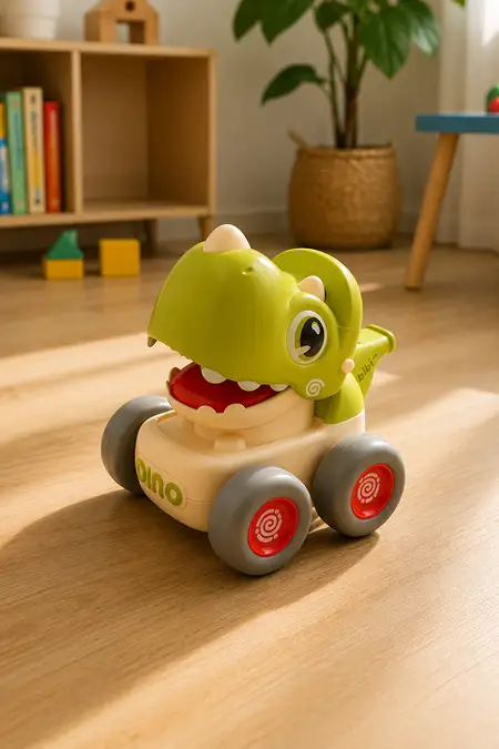 Dino Push N Go Friction Powered Toy - Green