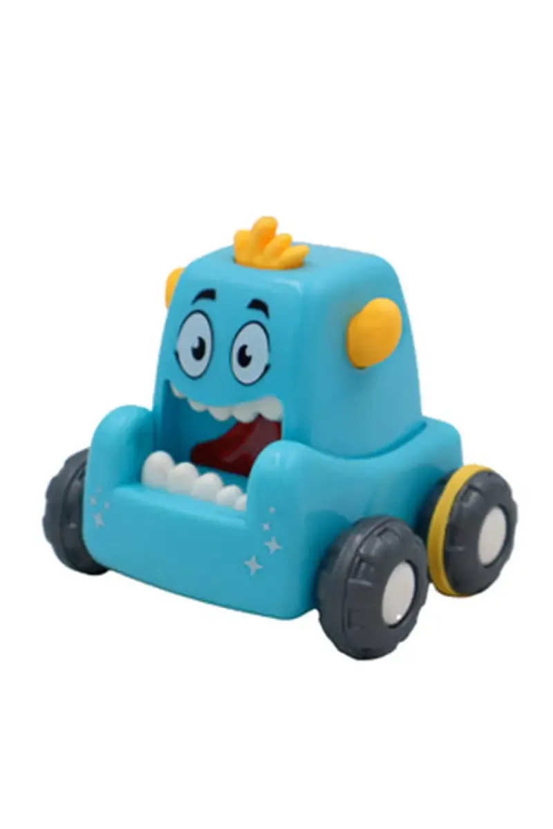 Mini Monster Press & Go Car- Blue 029932BLU