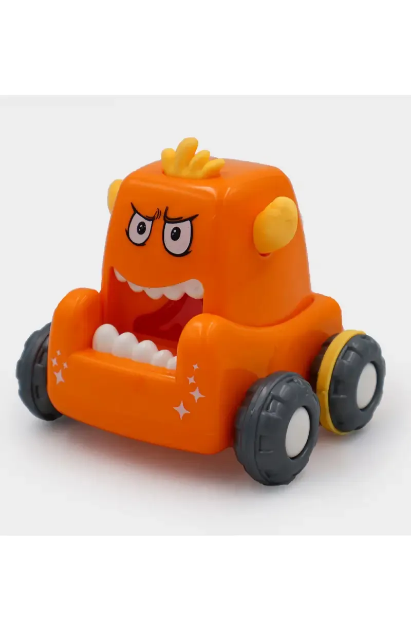 Mini Monster Press & Go Car- Orange  029932ORA