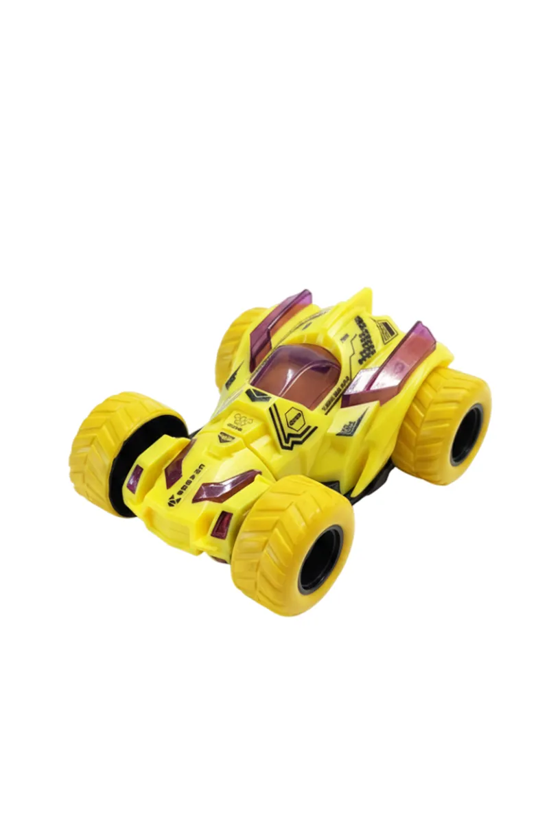 Kids 360° Rotating Stunt Car Toy - (Yellow) 