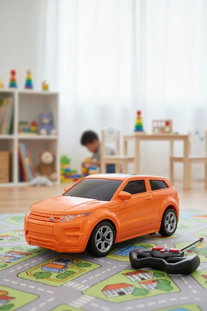 Road Roster RC Car with Rechargeable Battery (Orange)