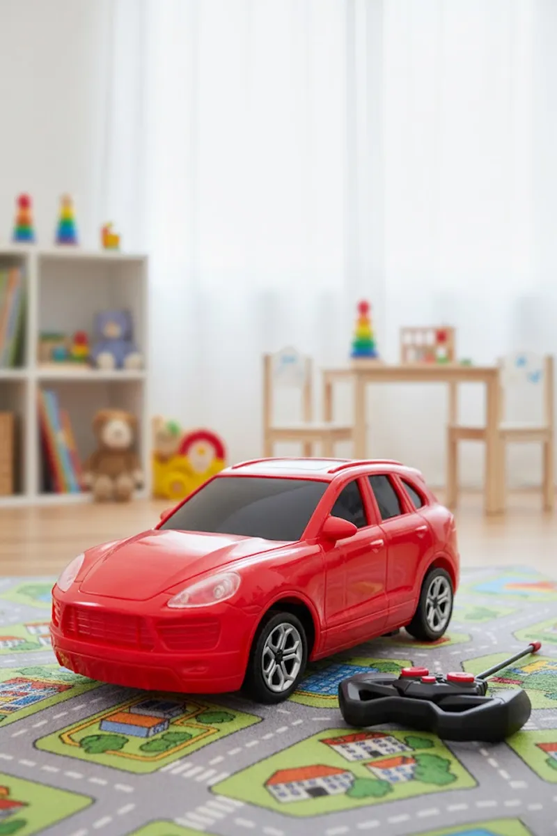 Road Roster RC Car with Rechargeable Battery (Red)