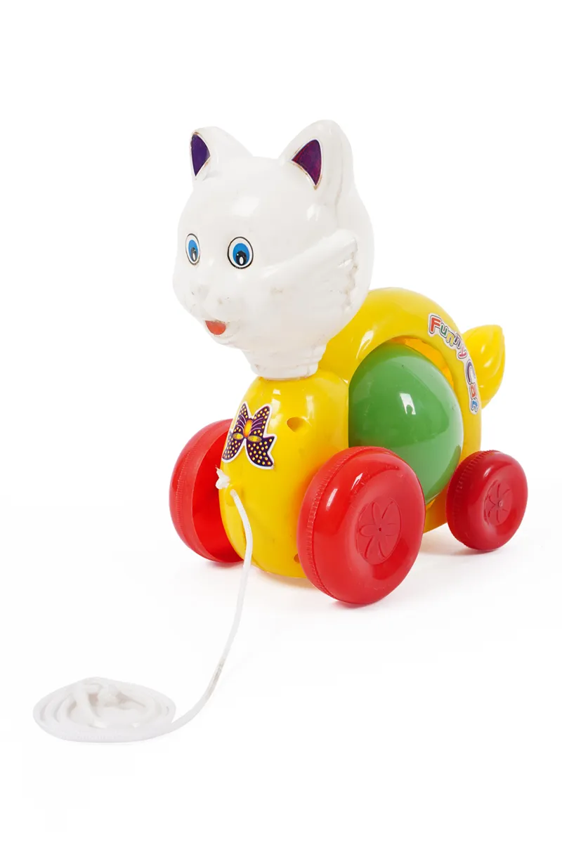 Lovely Toys Funny Cat Pull Along Toy - (Multicolor) 029952MUL