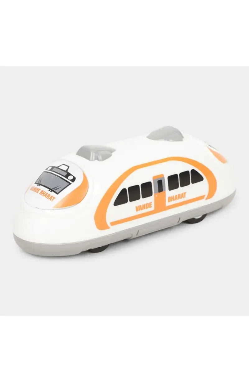 Lovely Toys Vande Bharat High Speed Train Toy (White & Orange) 029963WHI&ORA