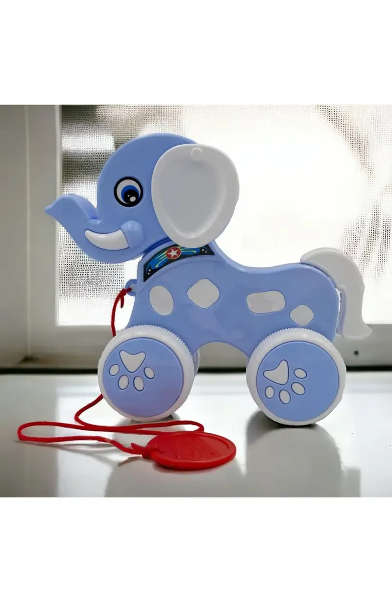 Lovely Toys Choco Elephant Pull Along Toy (Blue) 029978BLU2