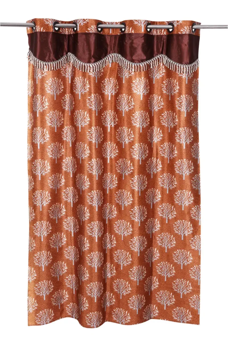 Polyester Printed Window Curtain, Kalai Cotton - 5x4 Feet (Approx) 029987WIN(5FEEBRO 029987WIN5FEEBRO