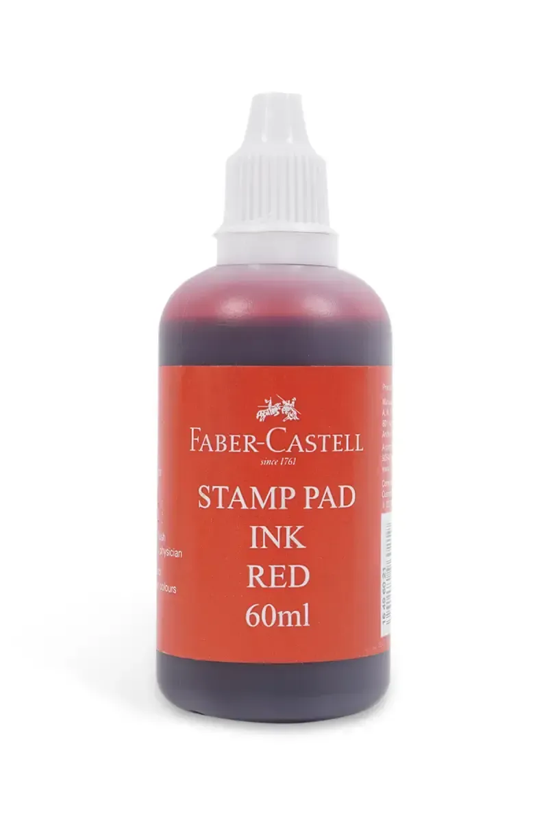 Faber-Castell Stamp Pad Ink, Red - Pack of 1
