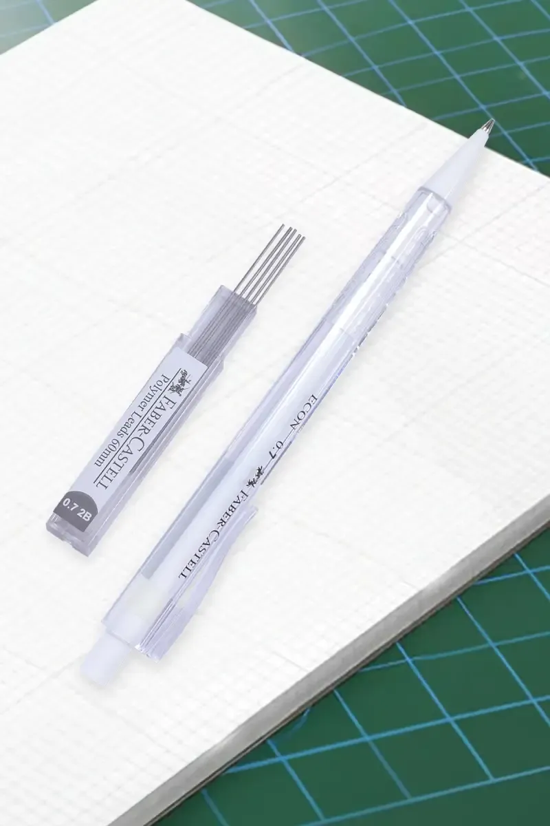 Faber-Castell Econ Mechanical Pencil 0.7 mm (White) – Pack of 1 