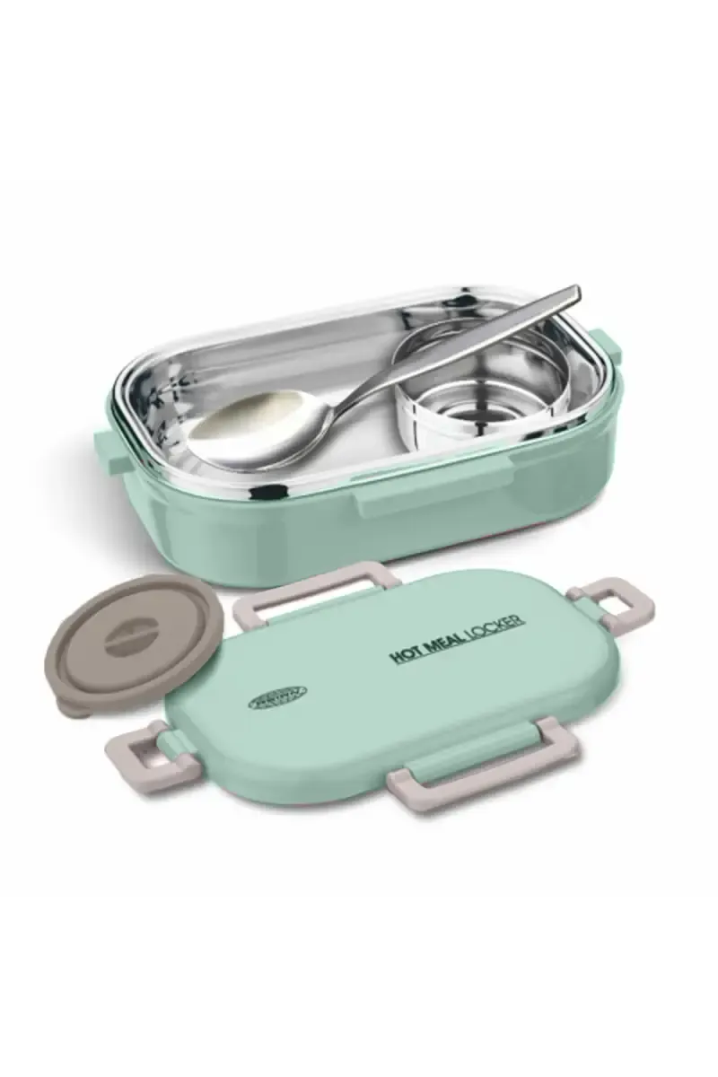Asian Plastic & Stainless Steel Lunch Box Set - 500 ML