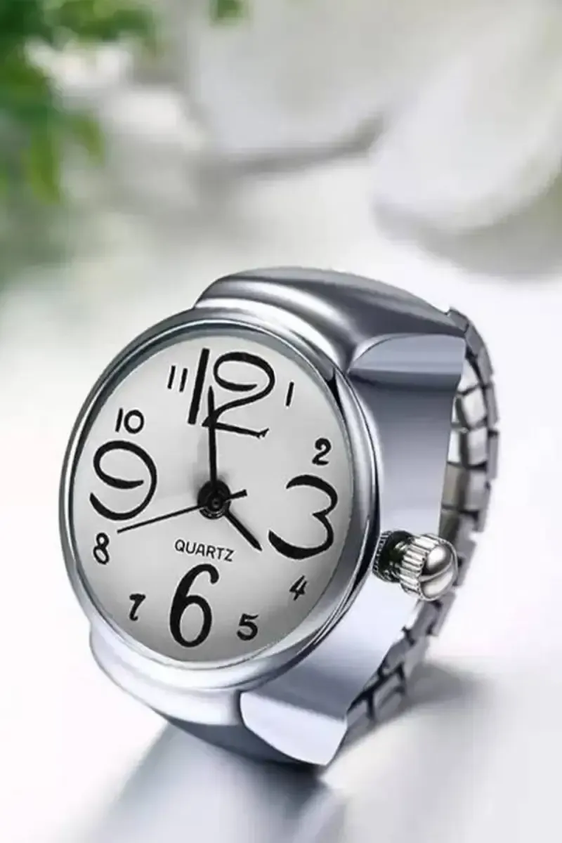 Unique Adjustable Finger Watch Ring for Unisex 030161WHIFRESIZ1