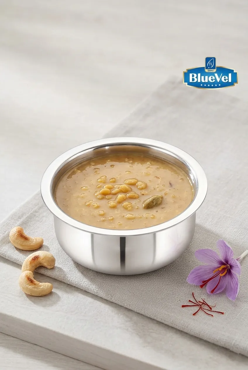 Bluevel Triply Stainless Steel Tope/Tapeli/Bhagona/Patila, 18 Cm, 2.4L, Premium Quality, 3 Layer Thick Body, 100% Toxin-Free, Induction & Gas,