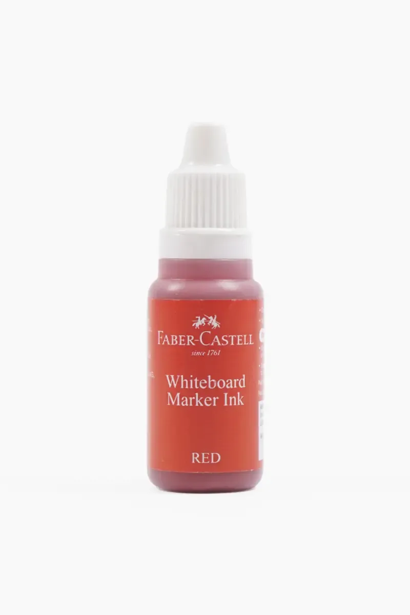 White Board Marker Ink Refill 15 ml, Faber Castell (Red, Pack of 1)