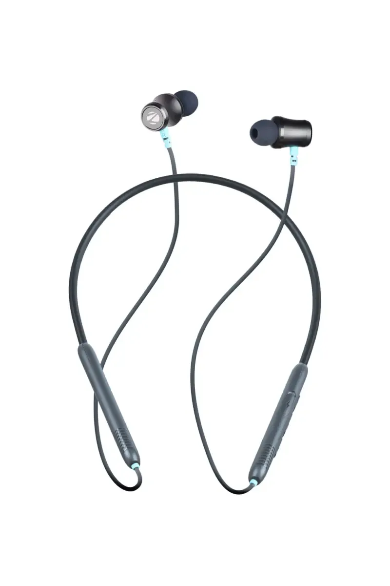 Zebronics Yoga 111 Wireless Bluetooth In Ear Neckband with 50 Hrs Playtime, MagSnap, Voice Assistant (Blue)