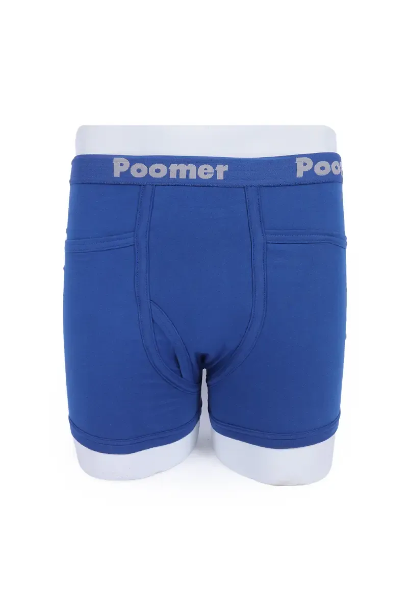Men's Cotton Trunks with Pockets 030397BLU85