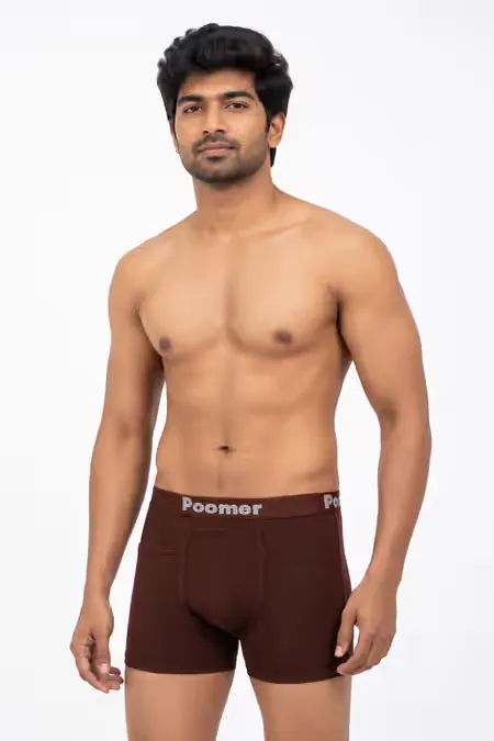 Men's Cotton Trunks with Pockets 030397DARKHA95