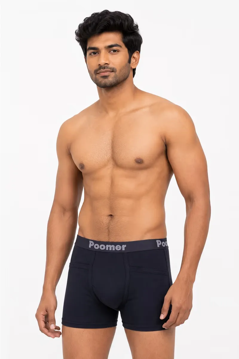 Men's Cotton Trunks with Pockets