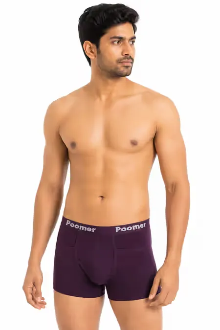 Men's Cotton Trunks with Pockets 030397MAG90